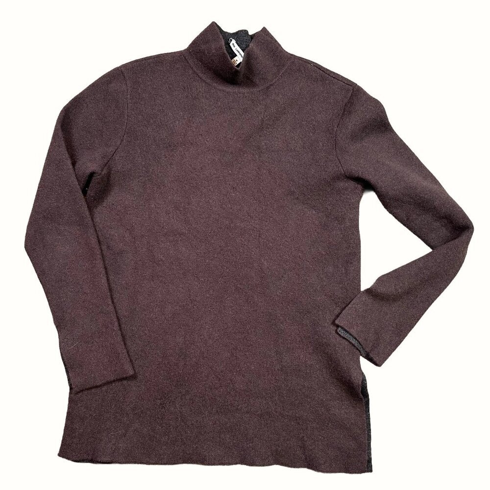 The Cashmere Project Chocolate Brown Turtleneck Sweater Women's Size Medium